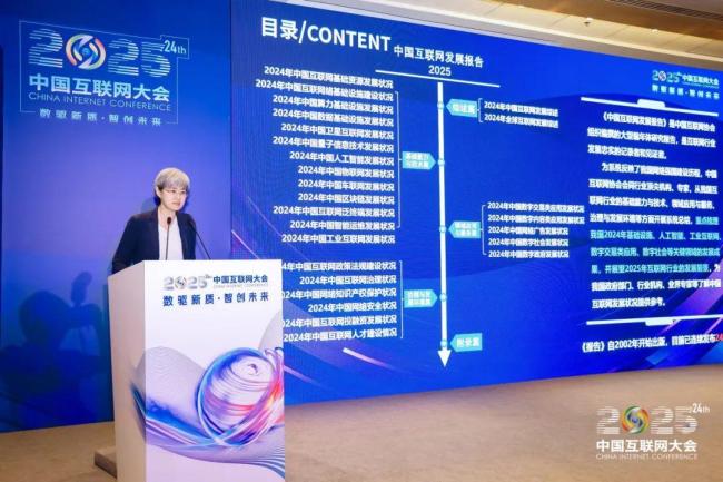 中国互联网协会副秘书长裴玮发布《中国互联网发展报告（2025）》
