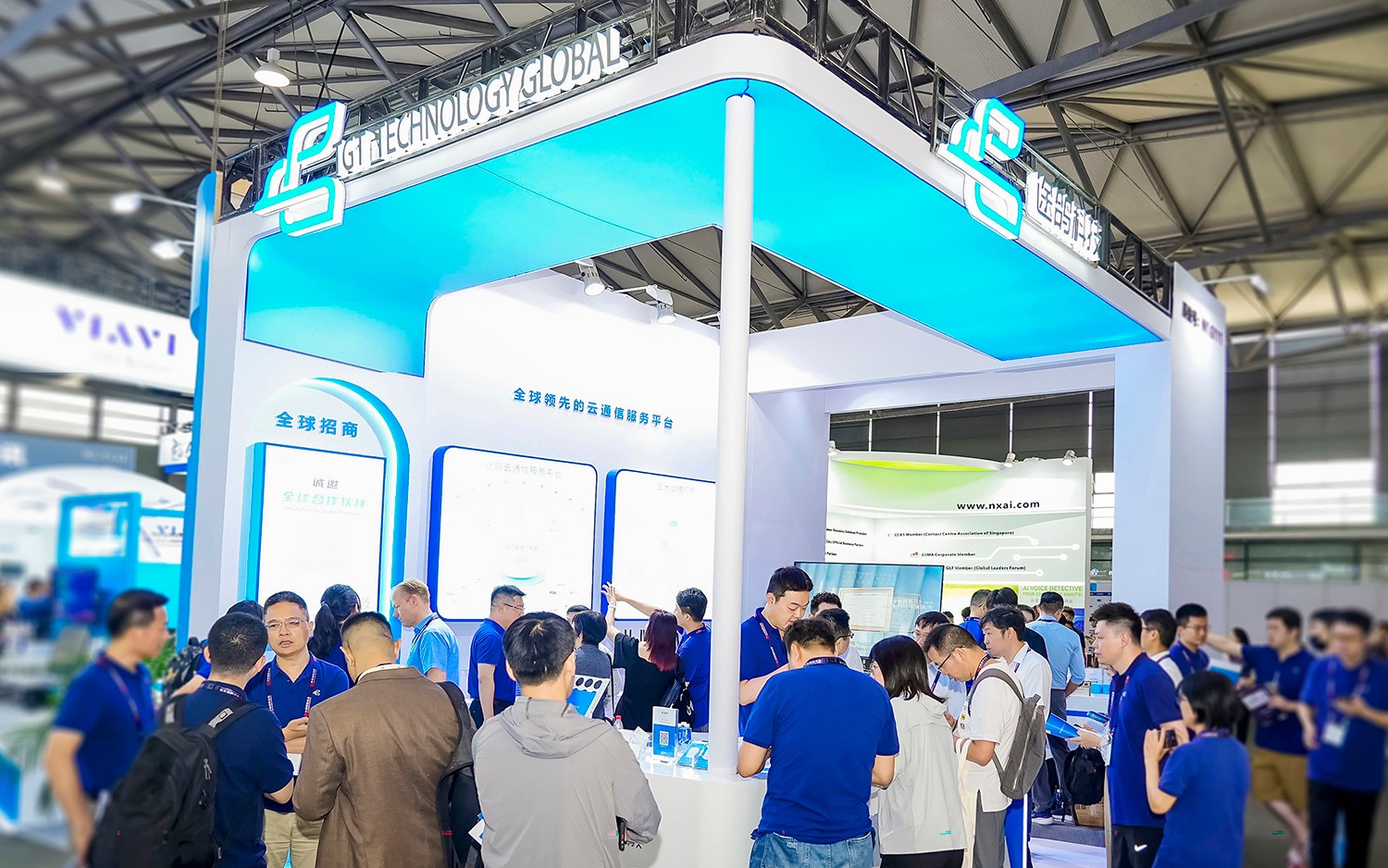 MWC N1 展馆,途鸽科技亮相即成“顶流”,吸引海内外客户前来洽谈