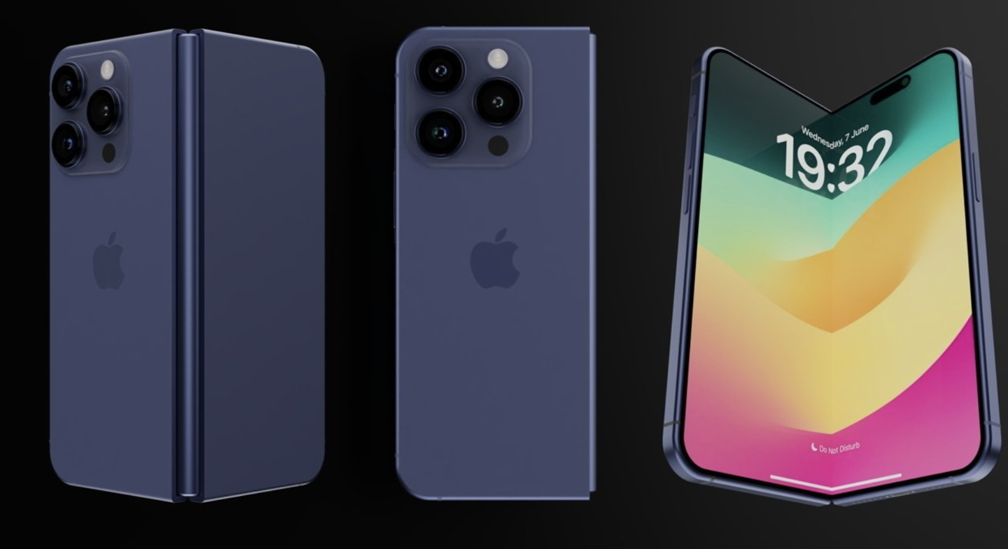 ▲ 苹果 iPhone Fold 折叠手机假想图