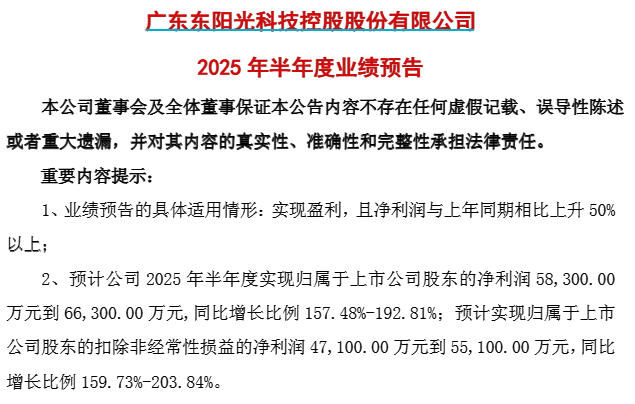 东阳光公告截图
